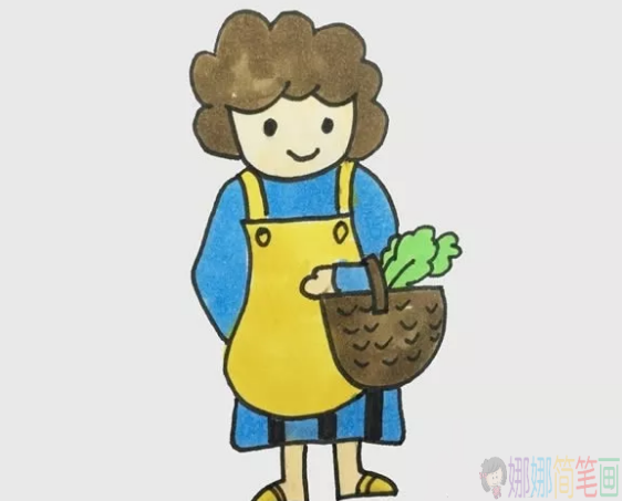 妈妈怎么画,妈妈简笔画图片