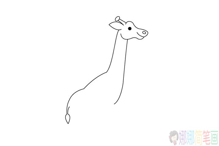 儿童简笔画长颈鹿怎么画