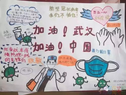 抗击新型冠状病毒手抄报图片