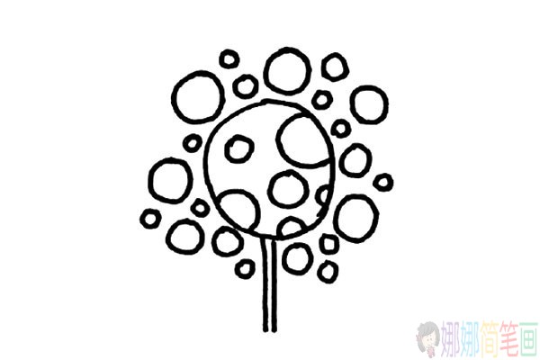 有创意好看的大树简笔画