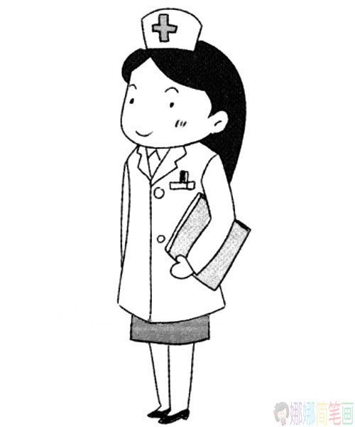 一组护士简笔画图片集