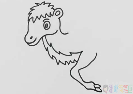 骆驼怎么画,骆驼儿童简笔画图片