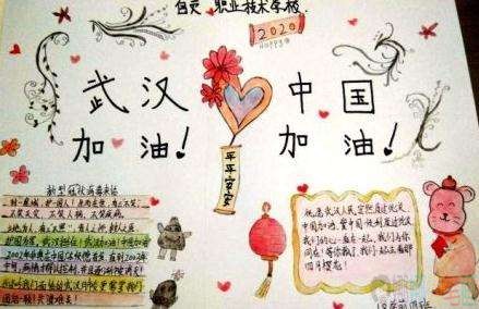 关于新型病毒肺炎疫情的手抄报图片