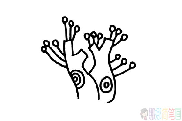 有创意好看的大树简笔画
