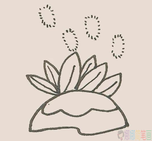 狗尾草简笔画图片,狗尾草简笔画步骤