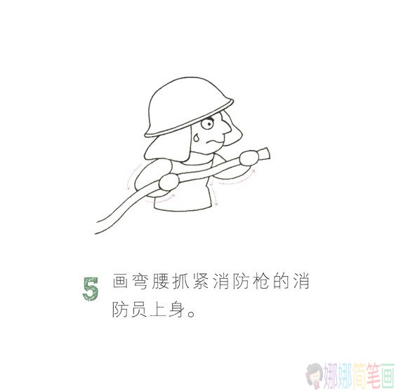 消防员儿童简笔画图片