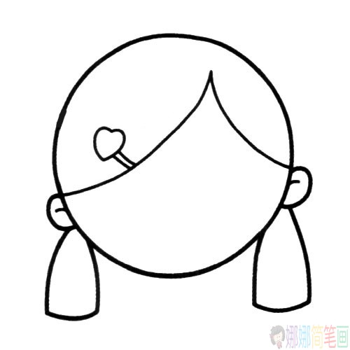 儿童简笔画教学之小女孩头部篇