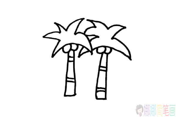 有创意好看的大树简笔画