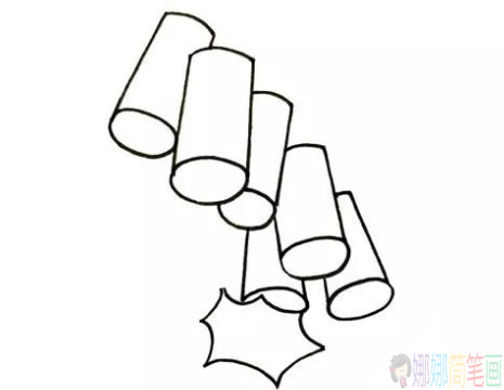 节日鞭炮简笔画图片教程