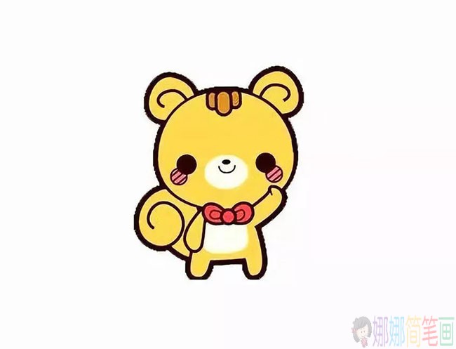 教你画一只可爱的小松鼠简笔画