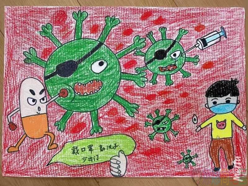 关于抗击新型冠状病毒的手抄报图片