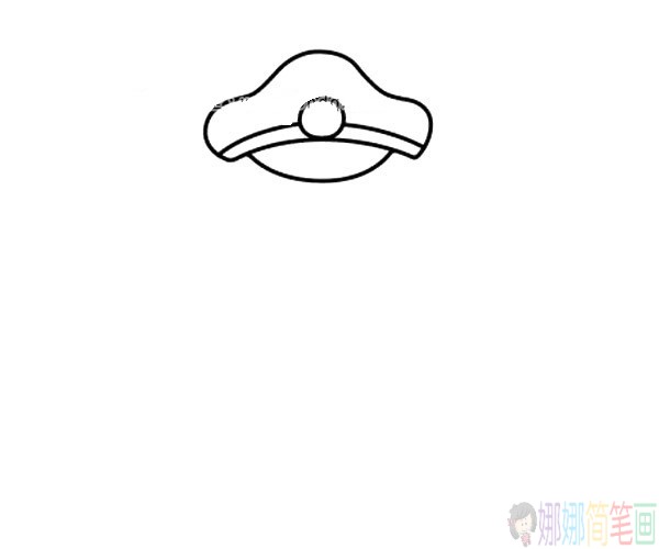 Q版警察简笔画图片教程