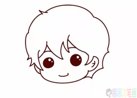 优雅的小男孩简笔画图片教程