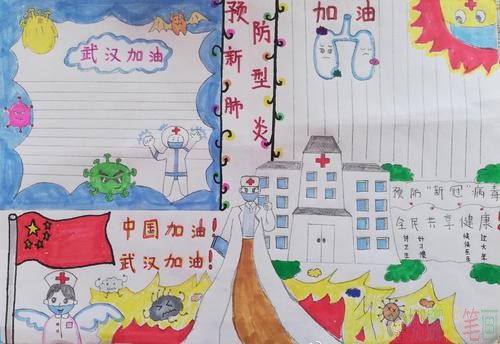 关于新型冠状病毒的手抄报
