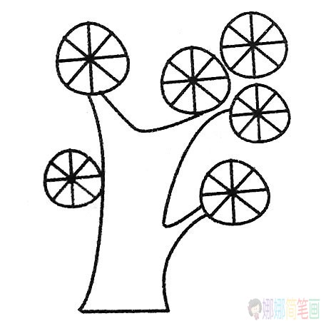 简单漂亮的松树简笔画图片