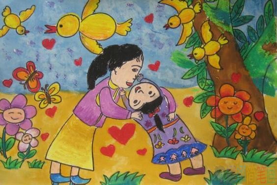 妇女节儿童绘画图片简单好画