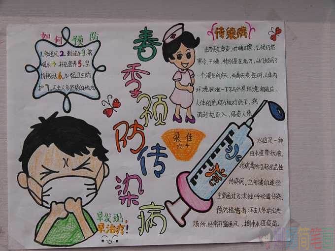 预防肺炎传染病手抄报