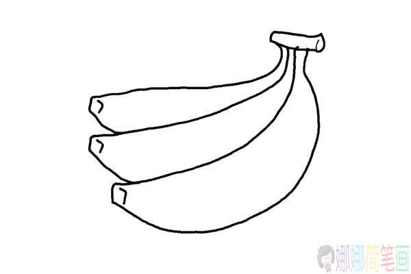香蕉简笔画图片,儿童简笔画香蕉图片