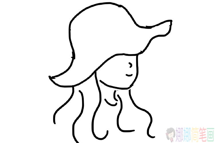 简单易学的小女孩简笔画图片