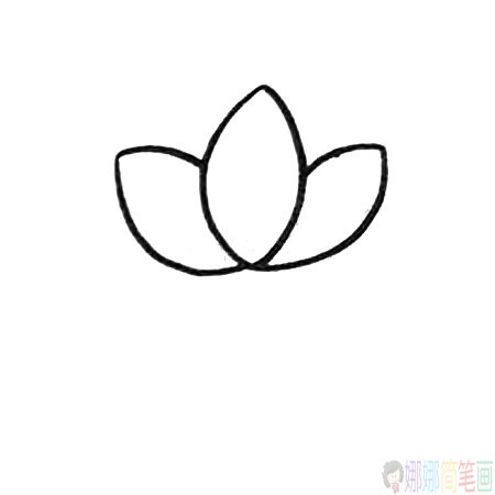 简单漂亮的荷花简笔画图片教程