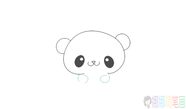 简单七步学画大熊猫简笔画