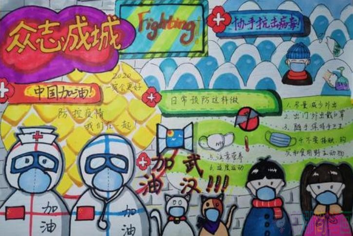 2020抗击新冠肺炎疫情手抄报图片大全