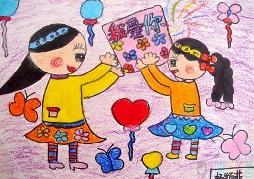 妇女节儿童绘画图片简单好画