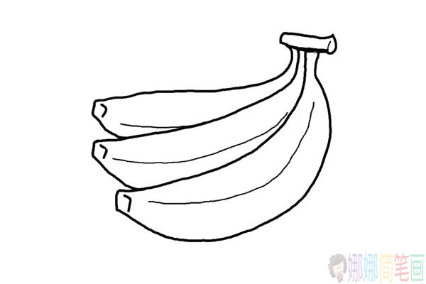 香蕉简笔画图片,儿童简笔画香蕉图片