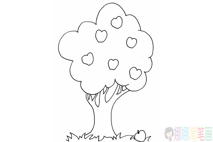 3帐简单的大树简笔画图片