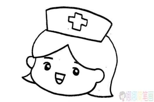 白衣天使护士简笔画教程