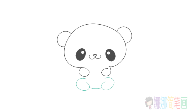 简单七步学画大熊猫简笔画