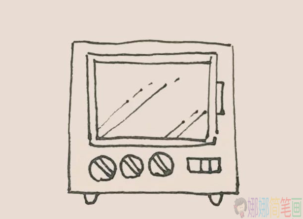 微波炉简笔画图片步骤