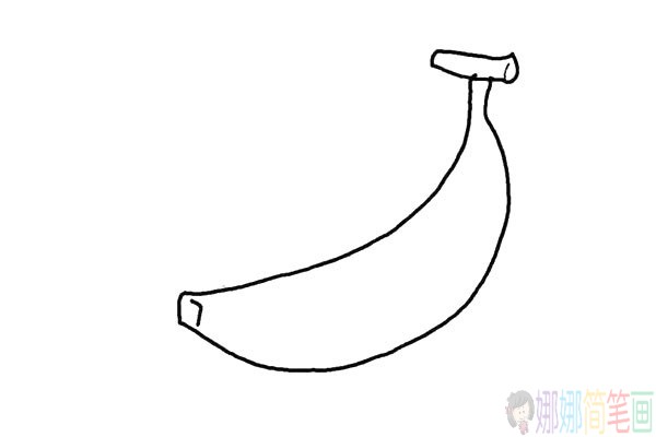 香蕉简笔画图片,儿童简笔画香蕉图片