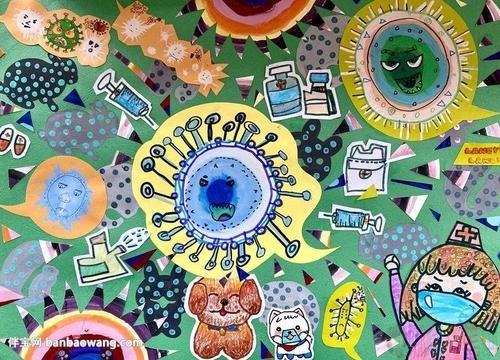 小学生预防肺炎传染病儿童画