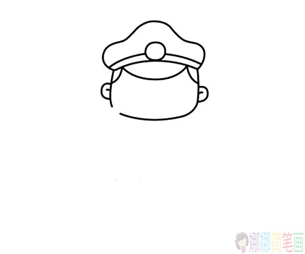 Q版警察简笔画图片教程