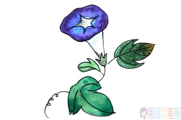 花朵植物水彩简笔画图片