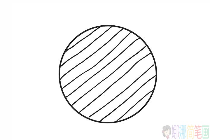 太空行星儿童简笔画
