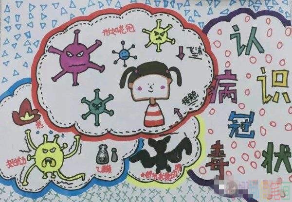 小学生预防肺炎传染病儿童画