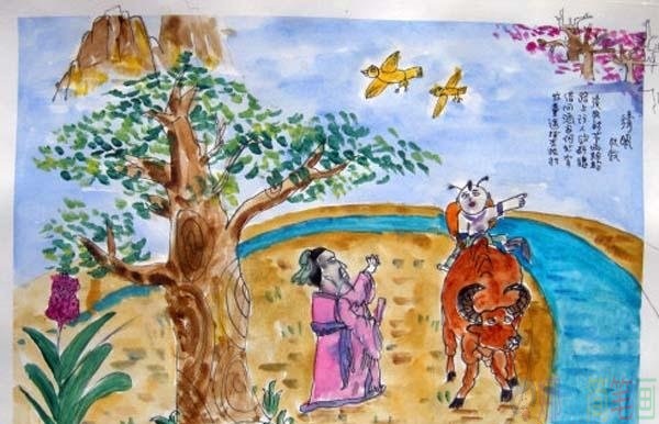 2020清明节儿童画作品图片