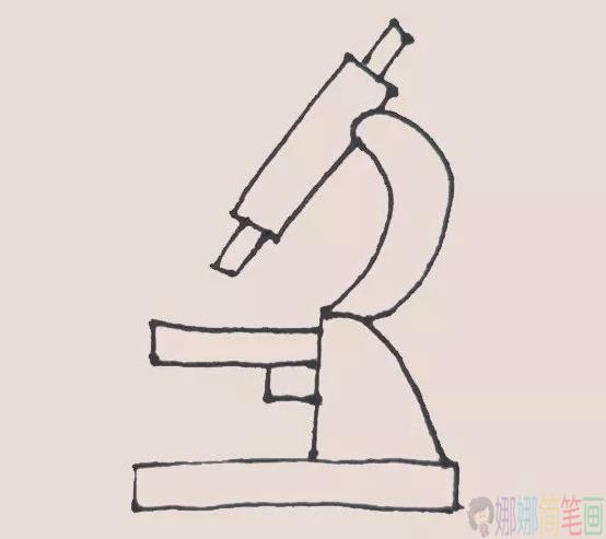 显微镜怎么画,显微镜简笔画图片
