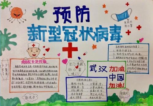 2020年抗击肺炎疫情手抄报图片