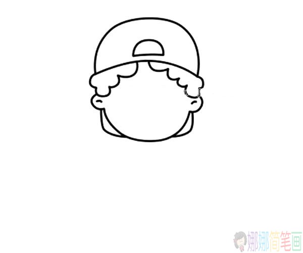 小男孩人物简笔画图片步骤