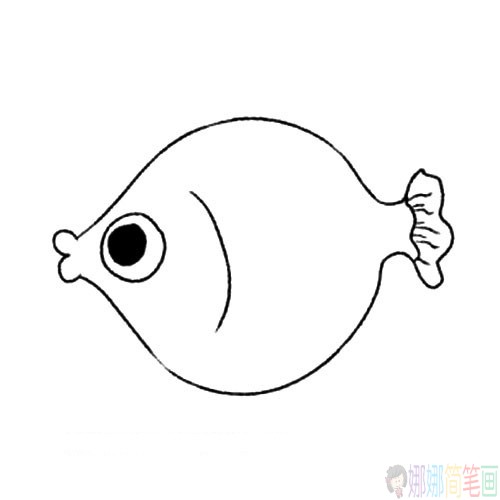 水中的小鱼简笔画图片步骤