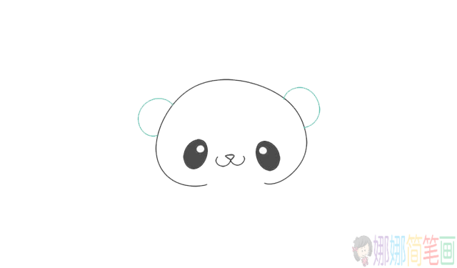 简单七步学画大熊猫简笔画