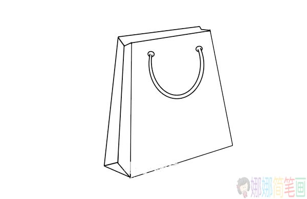 环保购物袋简笔画图片,环保购物袋简笔画步骤图