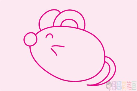 老鼠简笔画,可爱的老鼠简笔画简单画法步骤教程及图片大全