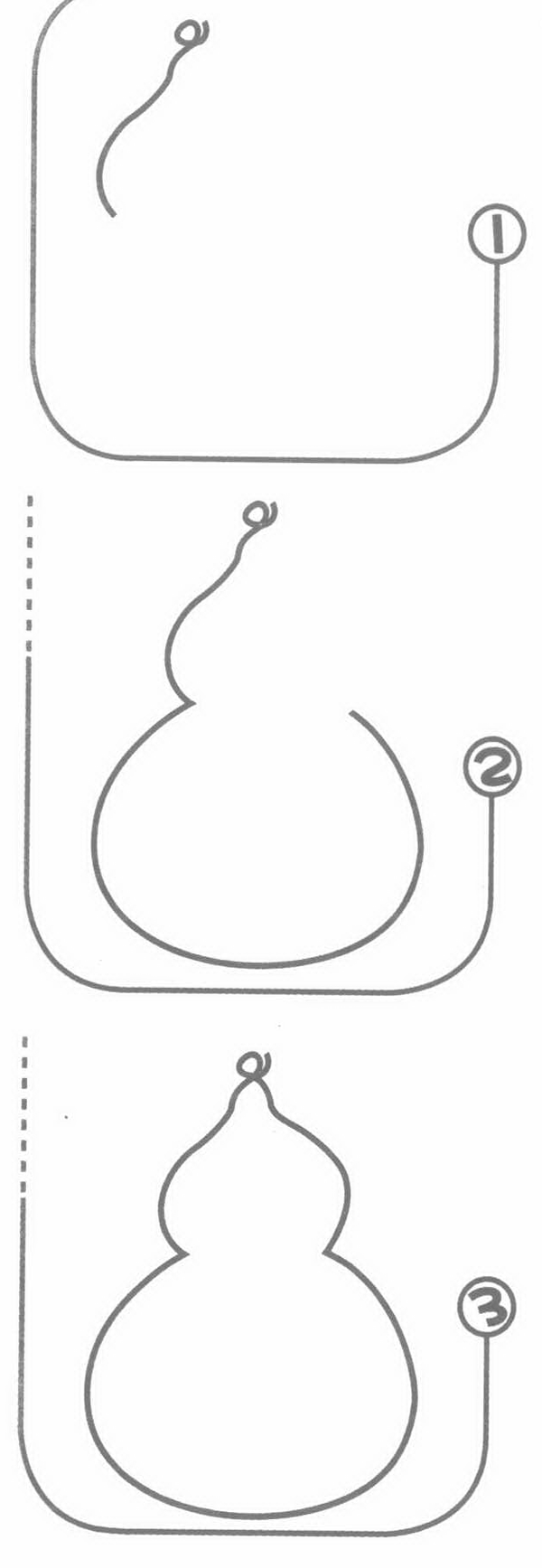 葫芦简笔画图片大全,葫芦简笔画图解