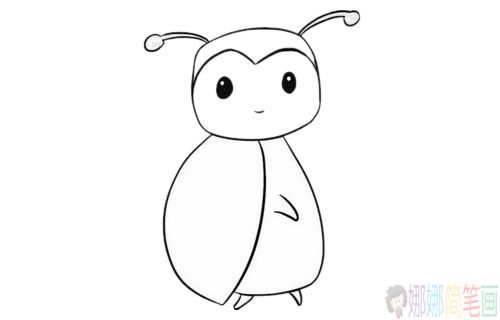 可爱的卡通七星瓢虫简笔画的画法步骤教程及图片大全