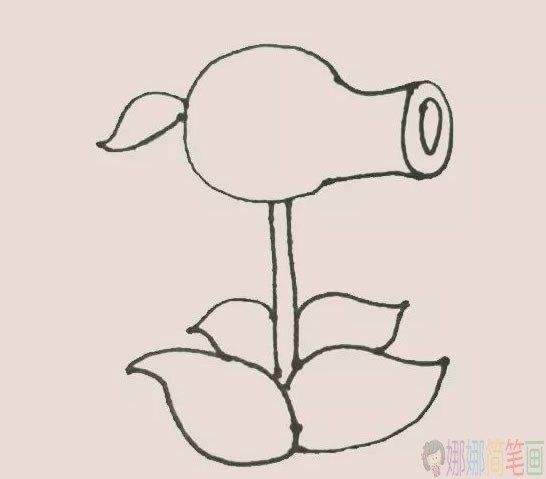 豌豆射手简笔画图片,豌豆射手简笔画大全