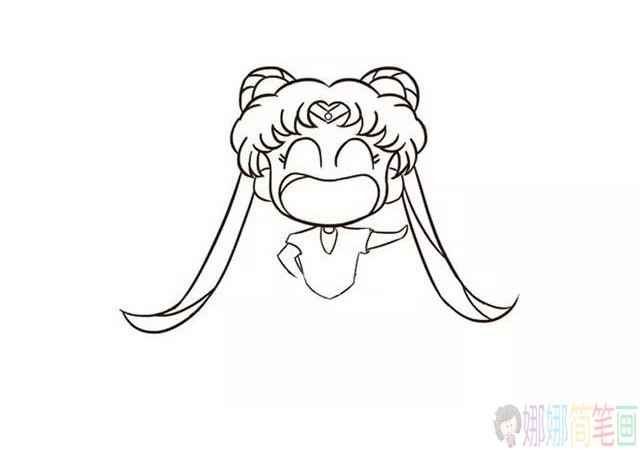 美少女战士简笔画怎么画,月野兔简笔画图片大全